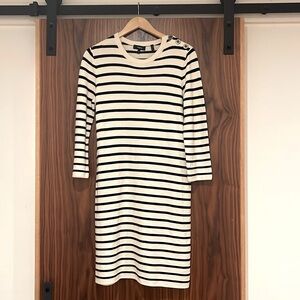 Theory Lemdrella Prosecco Dress Striped Shift Dress